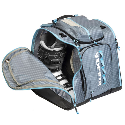 Kulkea - Powder Trekker Boot Bag - Lilac Stripes White Light Blue