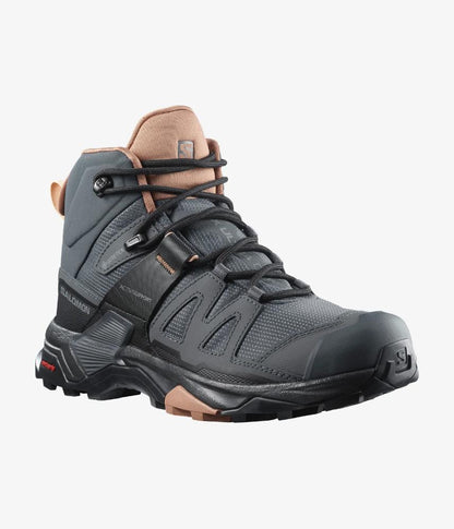 Salomon - X Ultra 4 Mid Gore-Tex - Women's - Ebony / Mocha Mousse / Almond Cream