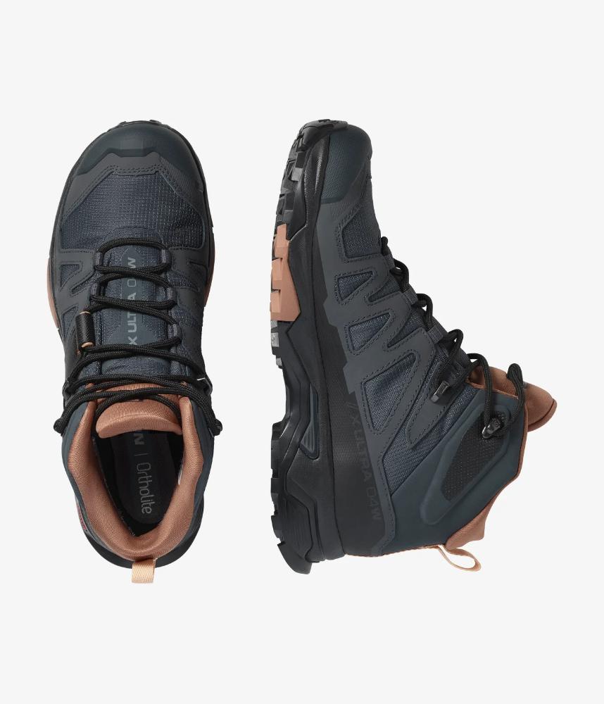 Salomon - X Ultra 4 Mid Gore-Tex - Women's - Ebony / Mocha Mousse / Almond Cream