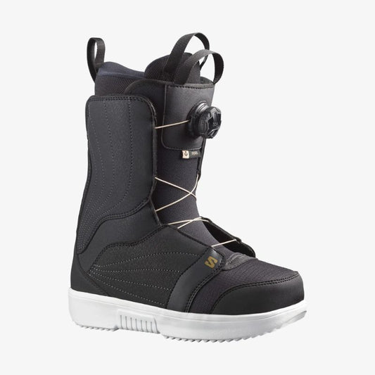 Salomon - Pearl Boa Snowboard Boots - Women's - Black White Gold