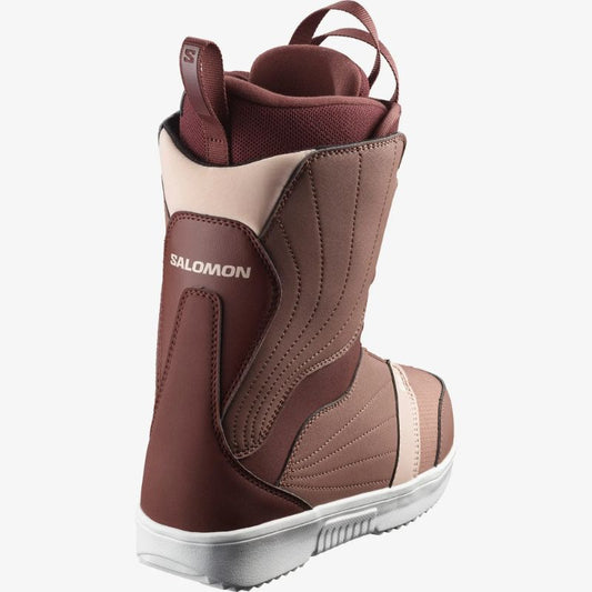 Salomon - Pearl Boa Snowboard Boots - Women's - Dusty Pink Burgundy Light Pink