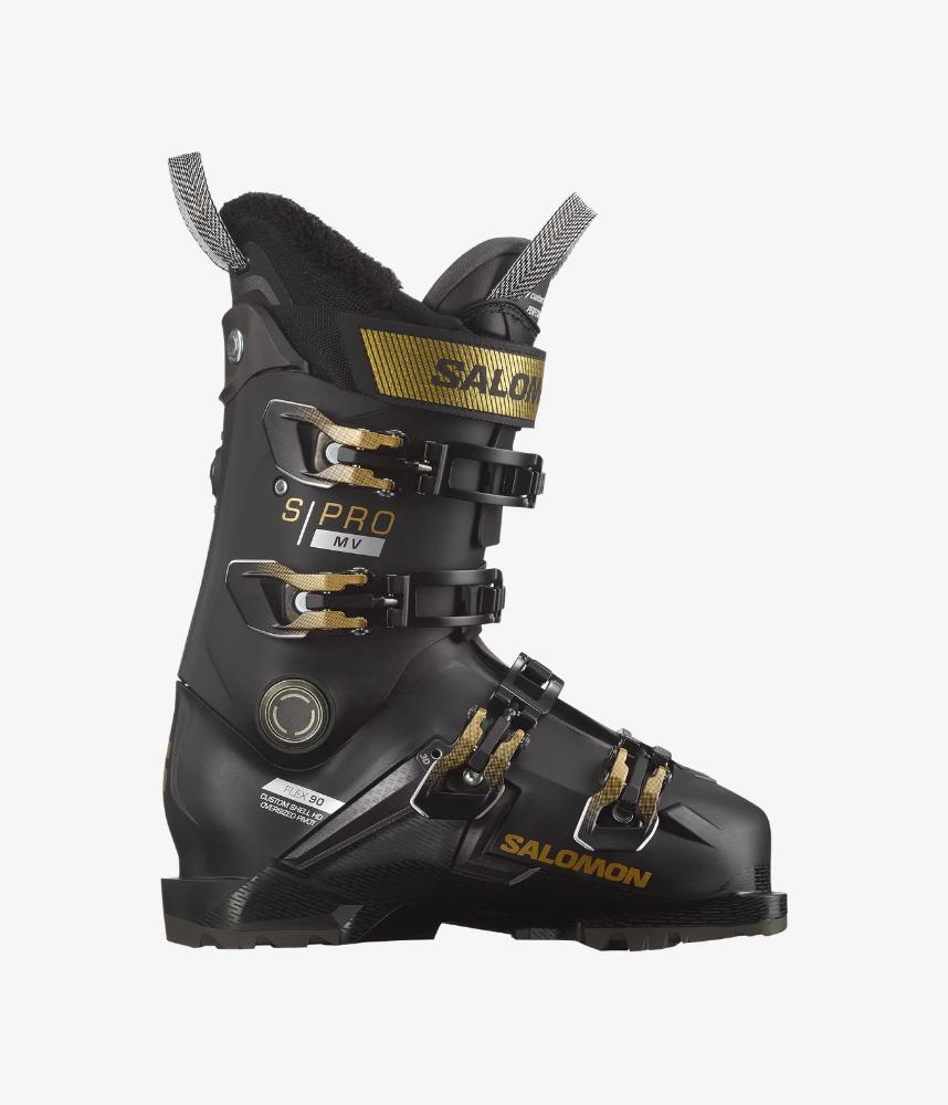 Salomon - S/Pro MV 90 - Women's Boot - Black / Gold Met. / Beluga