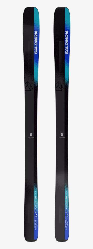 Salomon - Stance 90 Ski - Black Turqoise Race Blue