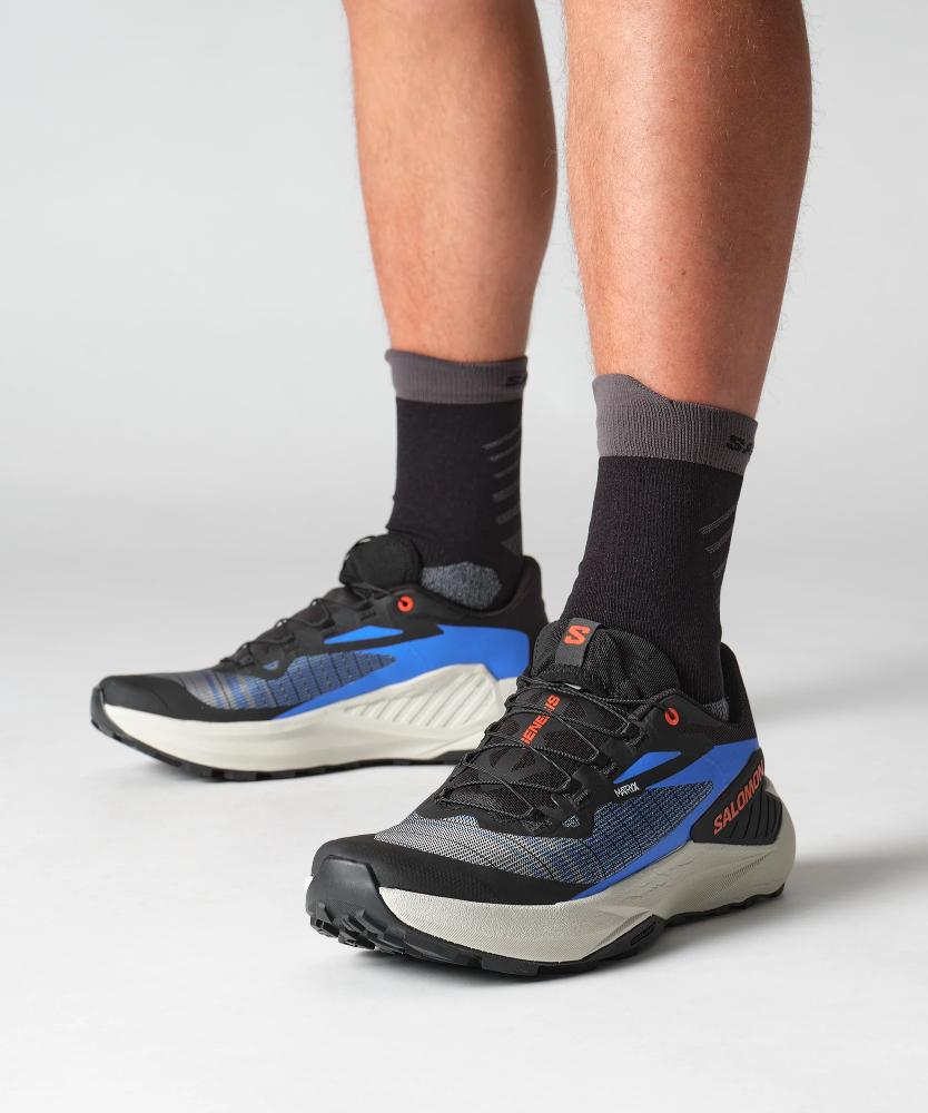 Salomon - Genesis - Men's - Black / French Blue / Cherry Tomato