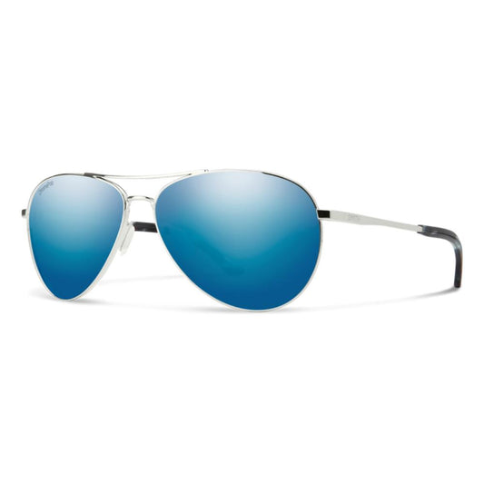 Smith - Langley 2 - Silver; ChromaPop Polarized Blue Mirror
