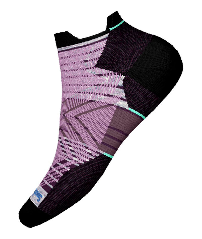 Smartwool - Run Zero Cush Stripe Low Ankle Socks - Women's - Black