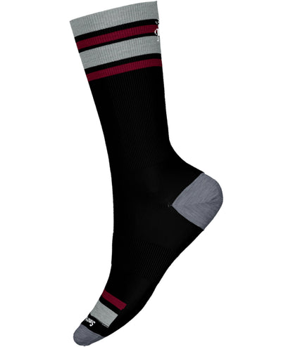 Smartwool - Everyday Top Split Stripe Crew - Unisex - Black-Charcoal