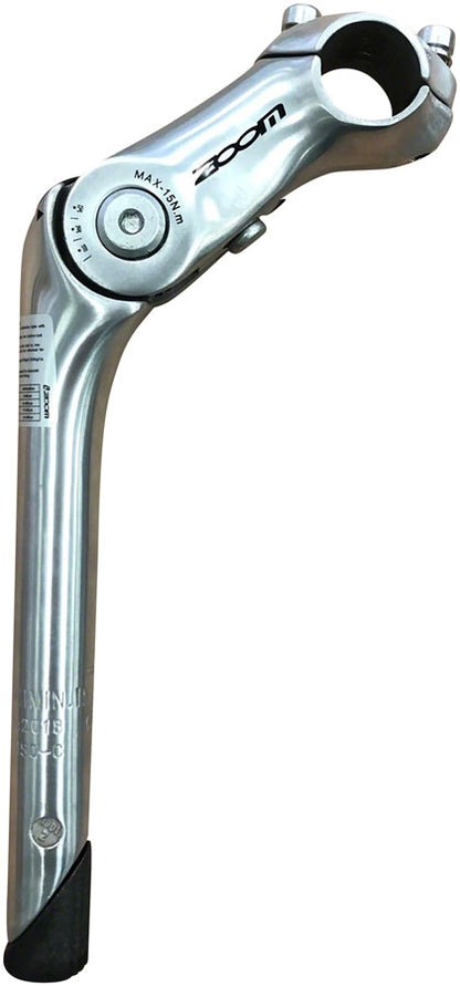 Zoom - Quick Comfort Adjustable Stem - 90x25.4 - Aluminum Silver