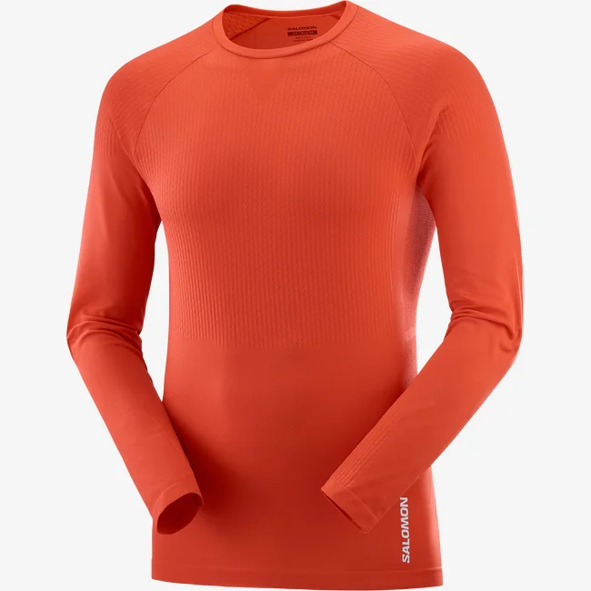 Salomon - Sense LS Tee - Men's - Fiery Red
