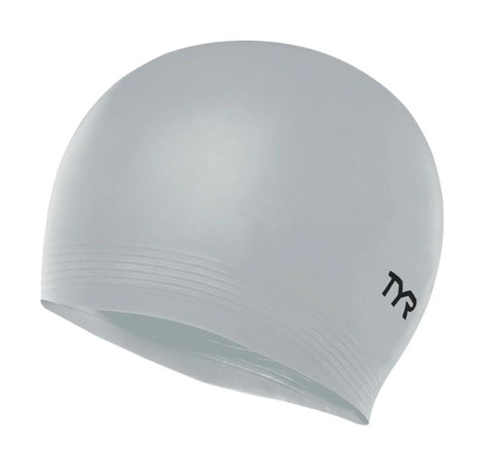 TYR - Latex Swim Cap - Silver