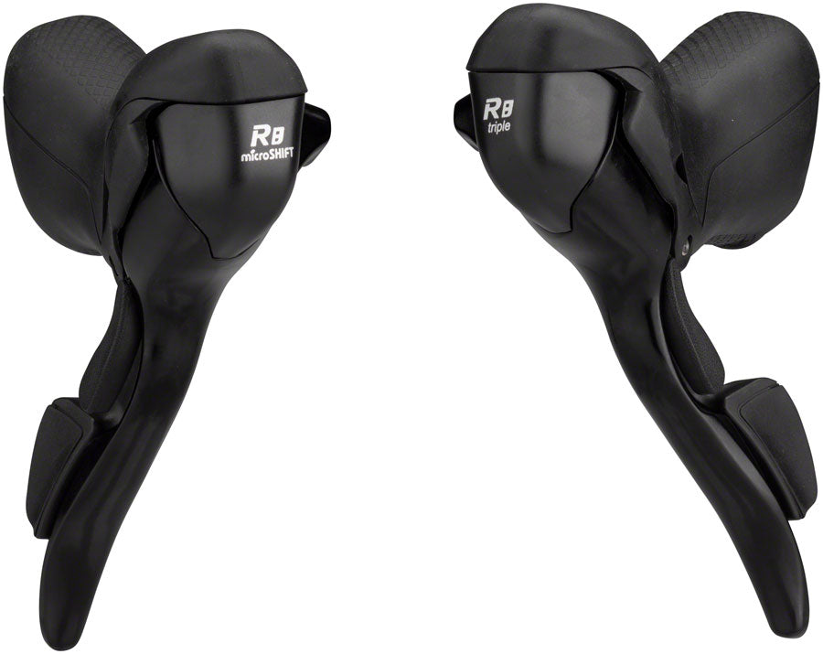 microSHIFT - R8 Drop Bar Shift Lever Set 2 x 8-Speed, Shimano Compatible