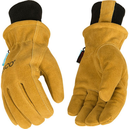 Kinco - HydroFlector Water Resistant Premium Thermal Lined Cowhide Driver - Unisex - Tan
