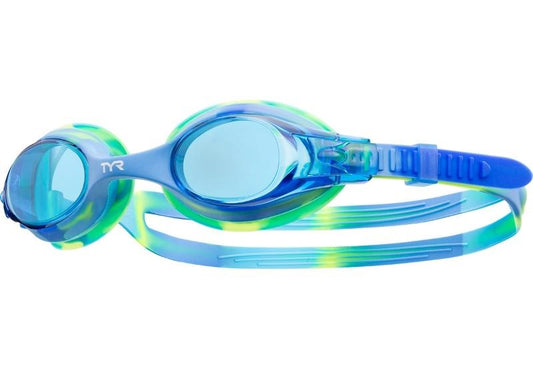 TYR - Swimple Tie Dye Kids Goggles - Blue/Green