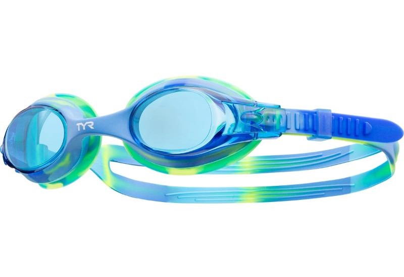 TYR - Swimple Tie Dye Kids Goggles - Rasp/Green