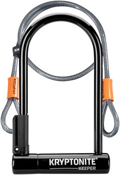 Kryptonite - Keeper U-Lock - 4 x 8" with Cable