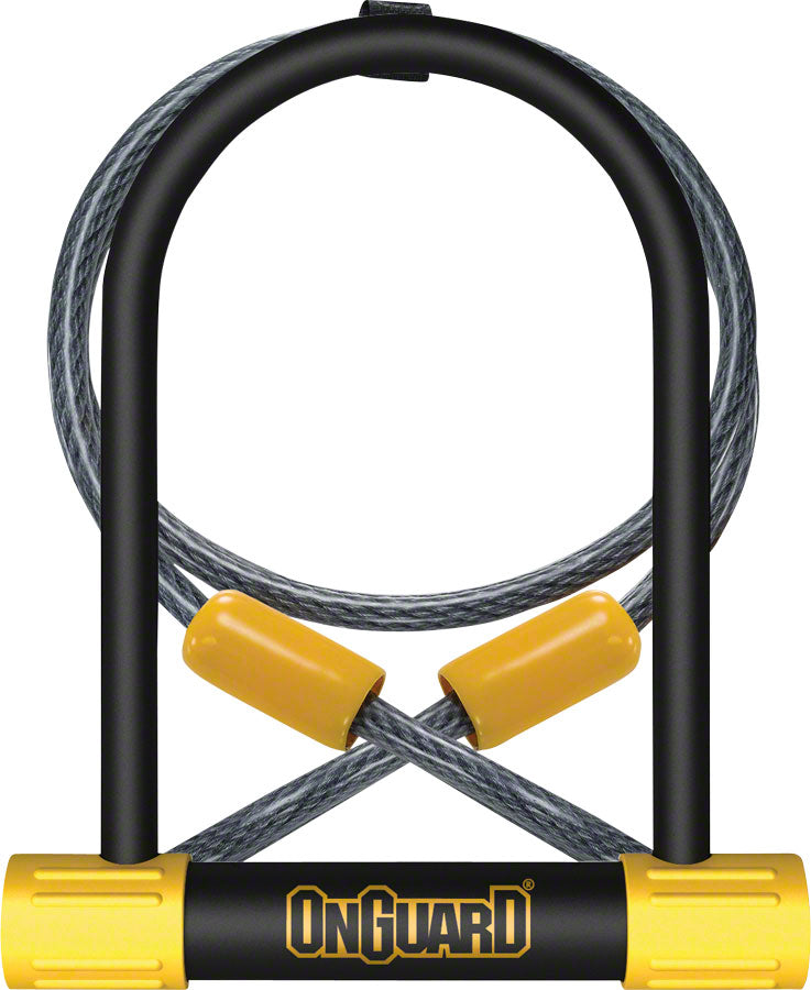 Onguard - BullDog Series U-Lock - 4.5 x 9", Keyed, Black, Includes 4' cable and bracket