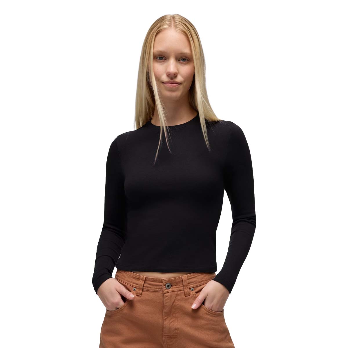 Prana - Lotus Long Sleeve Tee - Black