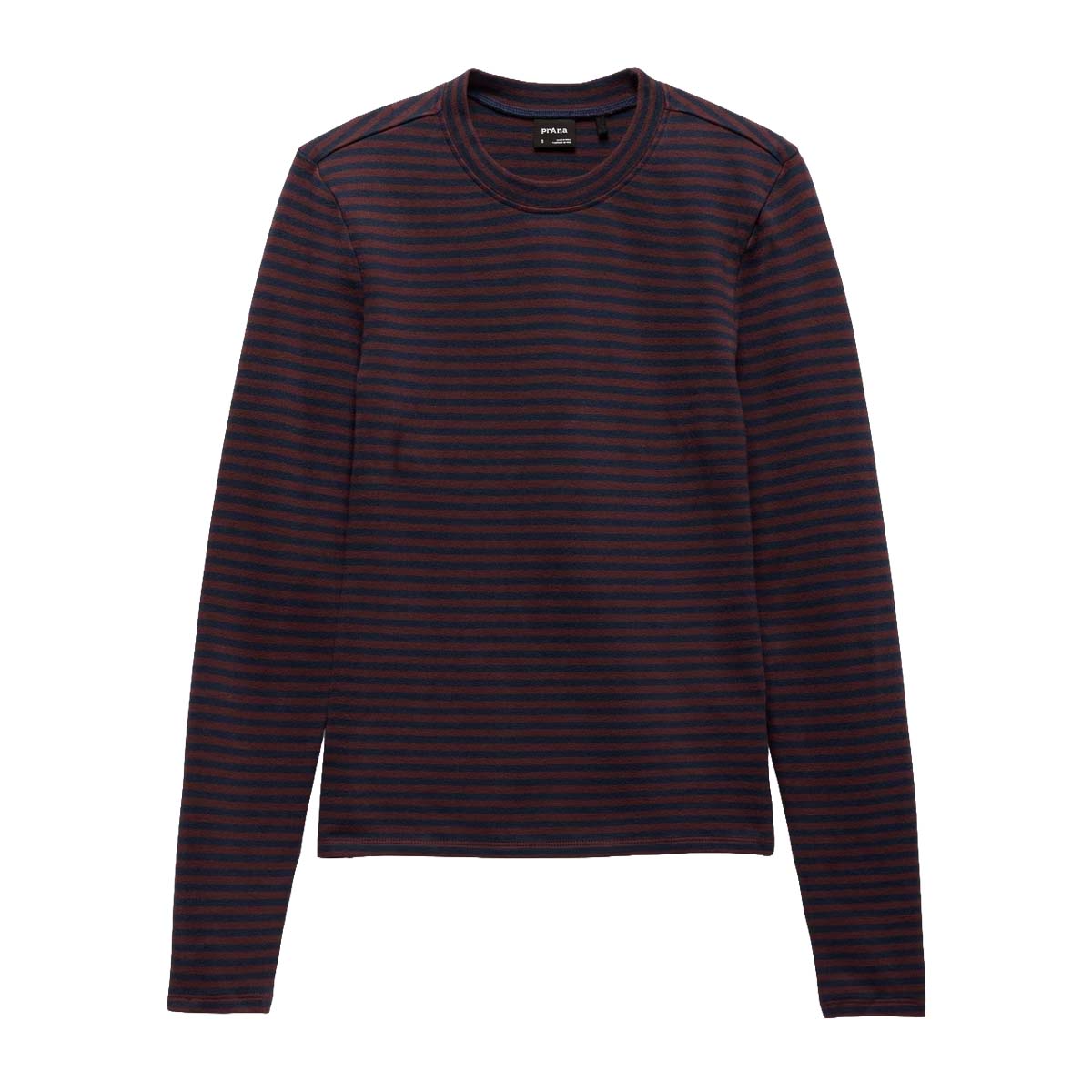 Prana - Lotus Long Sleeve Tee - Cacao Stripe