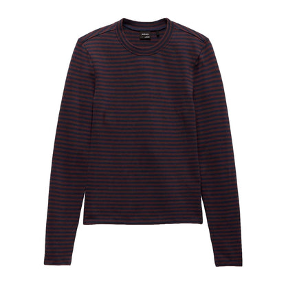 Prana - Lotus Long Sleeve Tee - Cacao Stripe