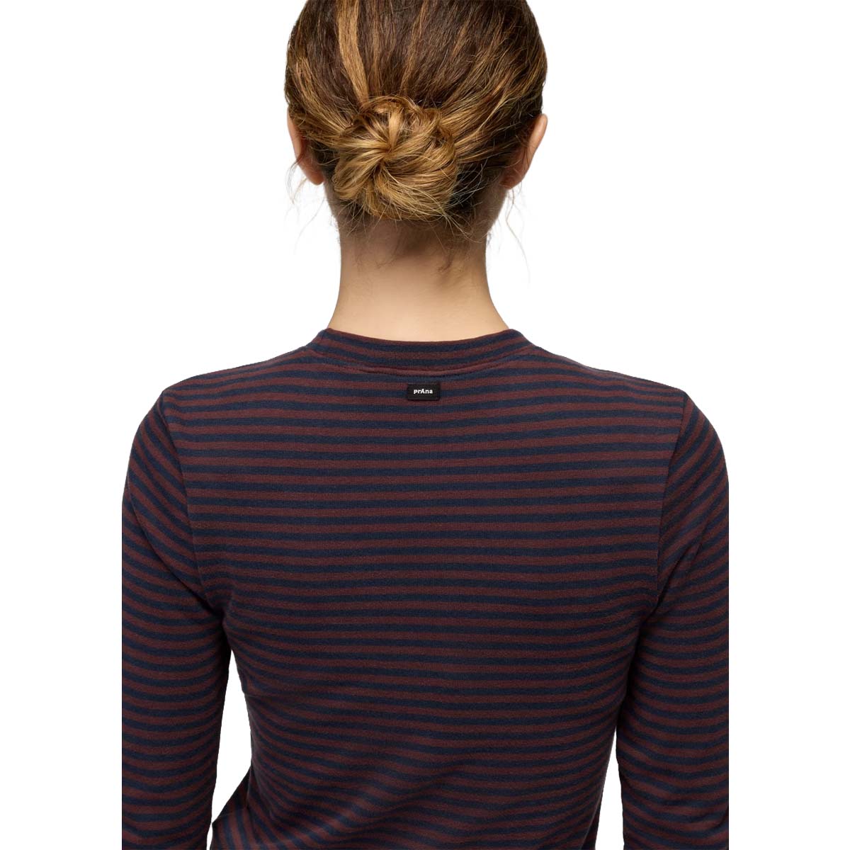 Prana - Lotus Long Sleeve Tee - Cacao Stripe