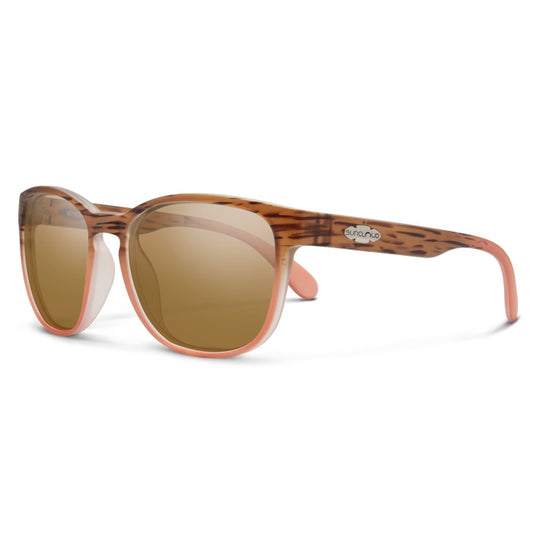 Suncloud - Loveseat - Matte Tortoise Pink Fade; Polarized Brown