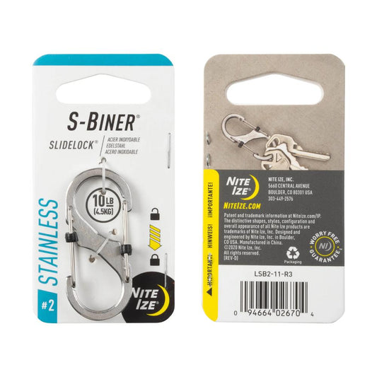 Nite Ize - S-Biner SlideLock Stainless Steel - Stainless