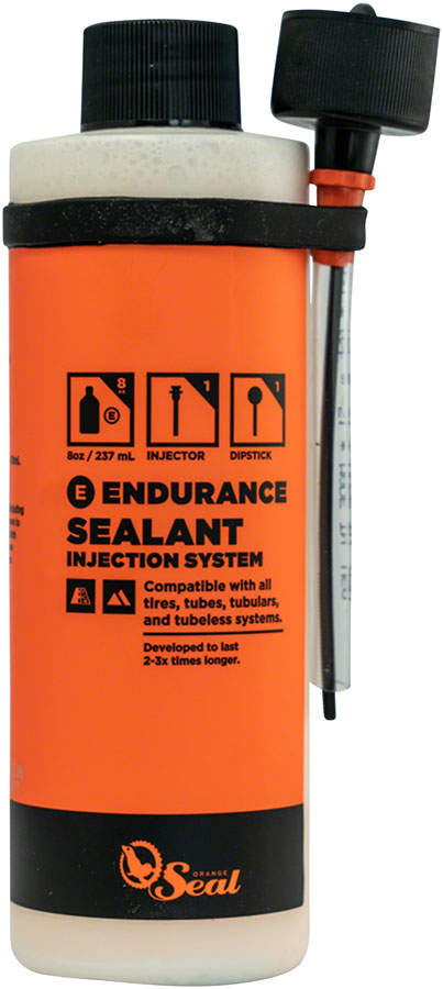 Orange Seal - Endurance Tubeless Tire Sealant with Twist Lock Applicator - 8oz