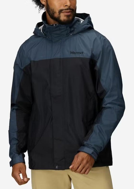 Marmot - PreCip Eco Jacket - Men's - Black/Thunderhead