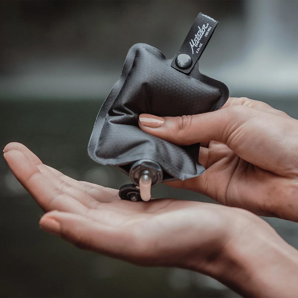 Matador - Flatpak Toiletry Bottles - Charcoal/Slate Blue/Sage