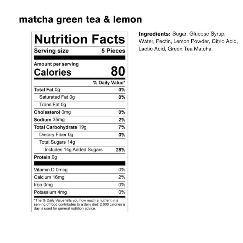 Skratch Labs - Energy Chews Sport Fuel - Matcha Green Tea & Lemon
