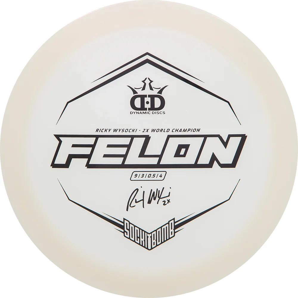 Dynamic Discs - Lucid-Ice Glimmer Felon Ricky Wysocki - Assorted
