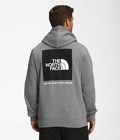 The North Face - Box NSE Pullover Hoodie - Men's - TNF Medium Grey Heather/TNF Black