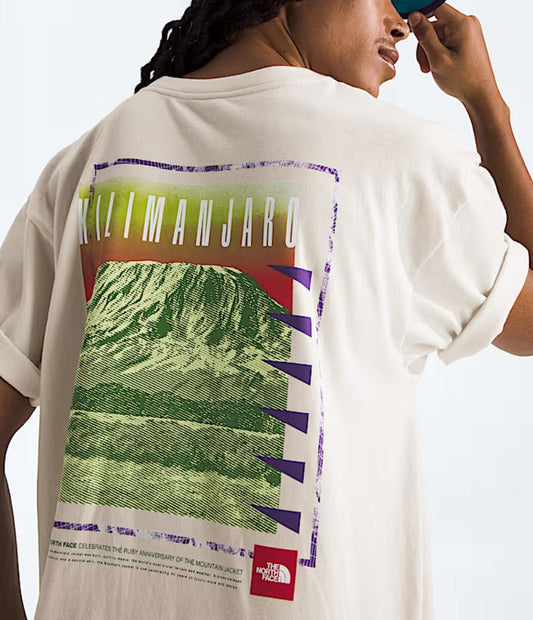 The North Face - Short Sleeve Red Box Kilimanjaro Heavyweight Tee - Men's - White Dune