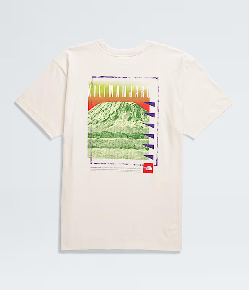 The North Face - Short Sleeve Red Box Kilimanjaro Heavyweight Tee - Men's - White Dune