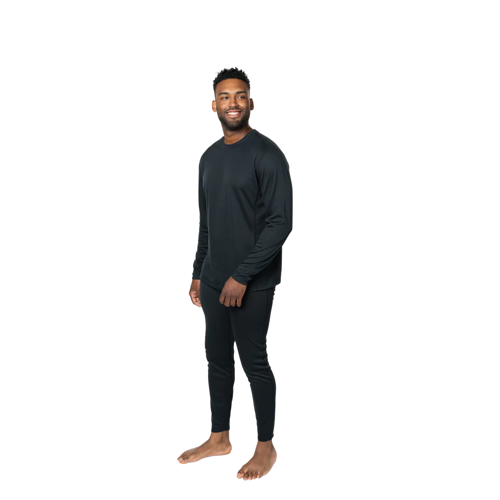 Polarmax - Men's Double Layer Crew - Black