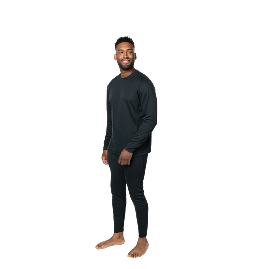 Polarmax - Men's Double Layer Crew - Black