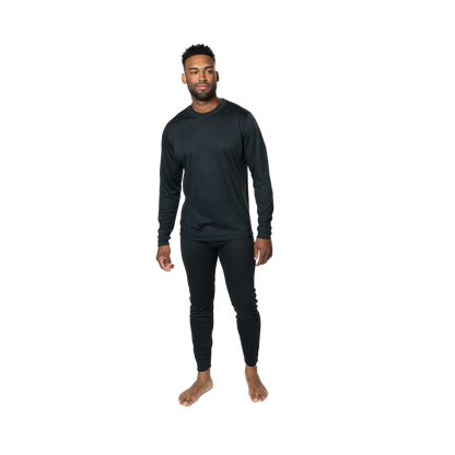 Polarmax - Men's Double Layer Crew - Black