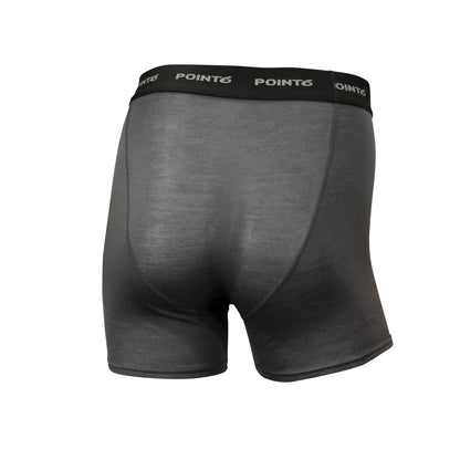 Point6 - Mens Merino Boxer Briefs - Charcoal