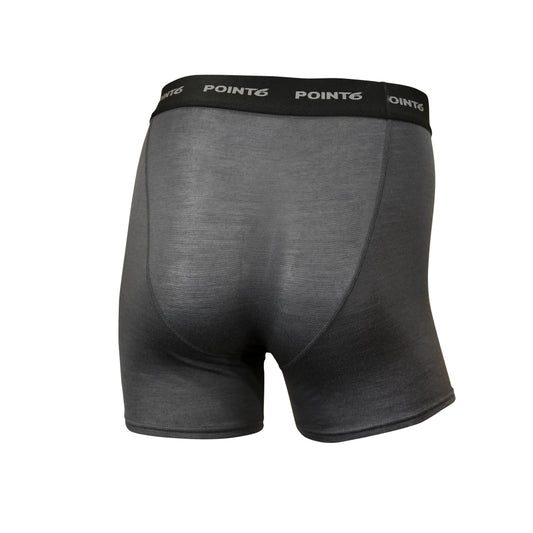 Point6 - Mens Merino Boxer Briefs - Charcoal