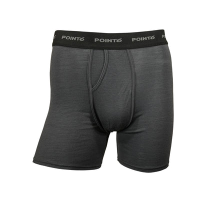 Point6 - Mens Merino Boxer Briefs - Charcoal
