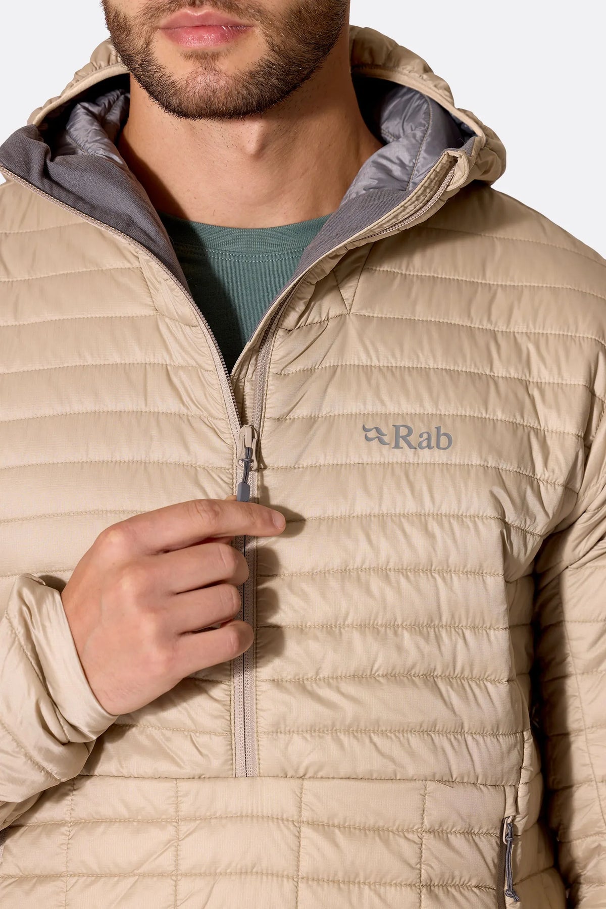 Rab - Men's Microlighter Pullover Hoody - Dark Pebble