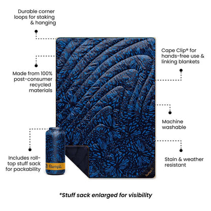 Rumpl - Original Puffy Blanket - Midnight Flare