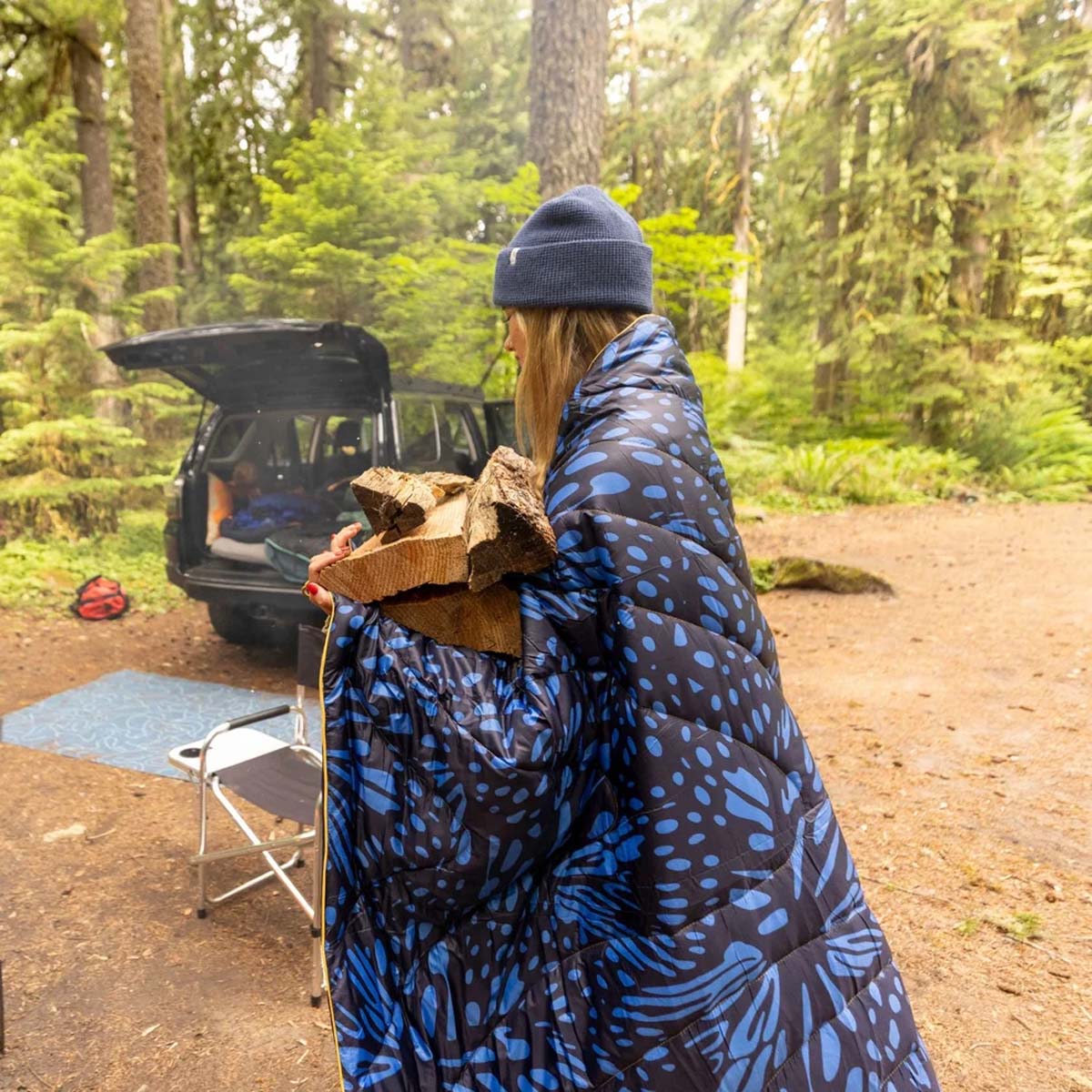 Rumpl - Original Puffy Blanket - Midnight Flare