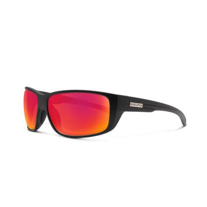 Suncloud - Milestone - Matte Black; Polarized Red Mirror