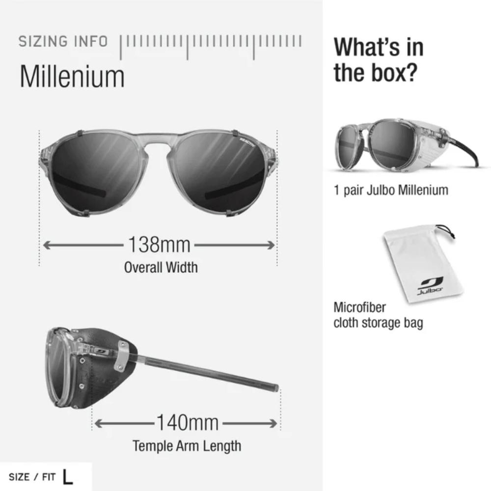 Julbo - Millenium - Black / White; REACTIV 2-4 Polarized