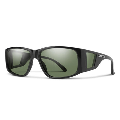 Smith - Monroe Peak - Matte Black; ChromaPop Polarized Gray Green
