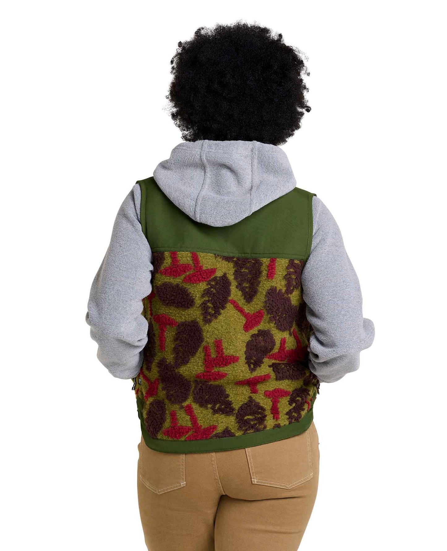 Toad and Co - Sespe Sherpa Vest - Women's - Light Ash Plaid