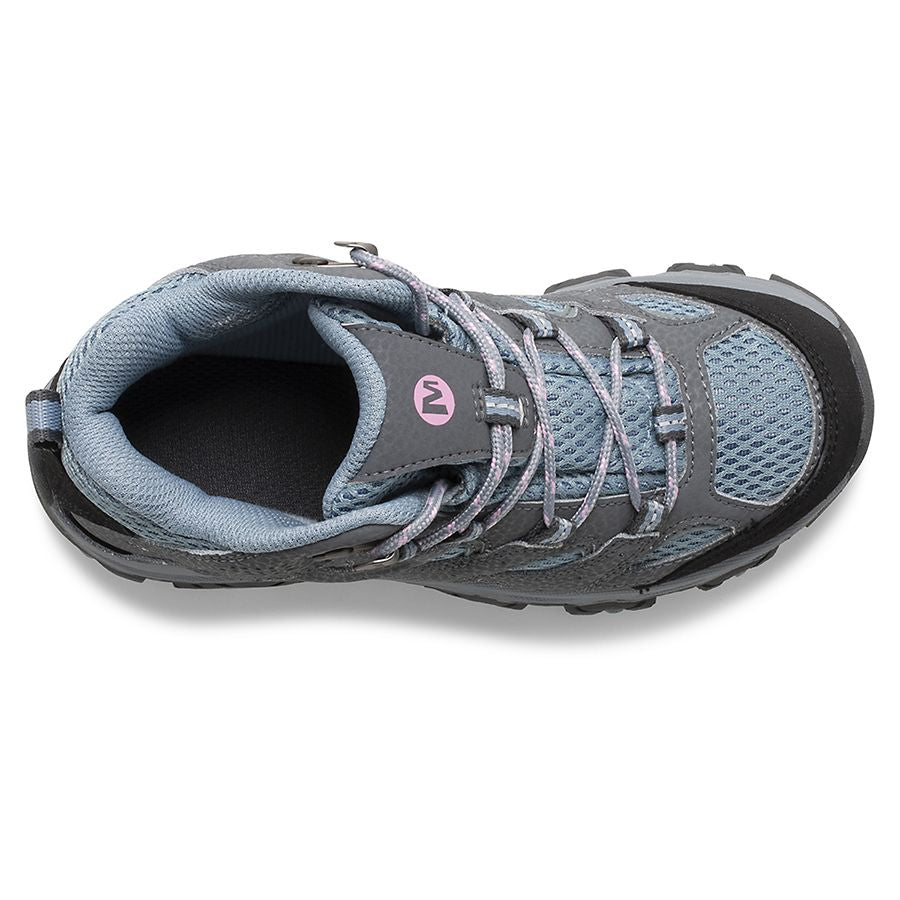 Merrell - Moab 3 Mid Waterproof - Big Kids - Granite/Berry
