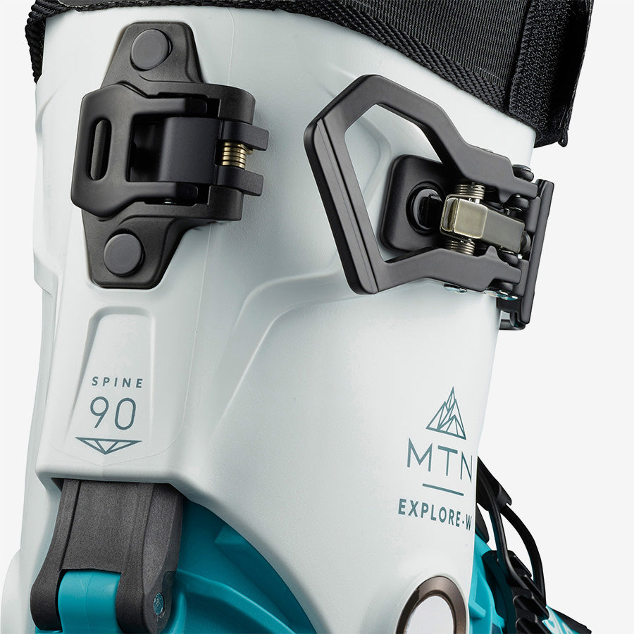 Salomon - MTN Explore Women's AT Boot - White Scuba Blue Mar