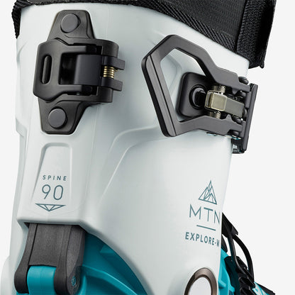 Salomon - MTN Explore Women's AT Boot - White Scuba Blue Mar